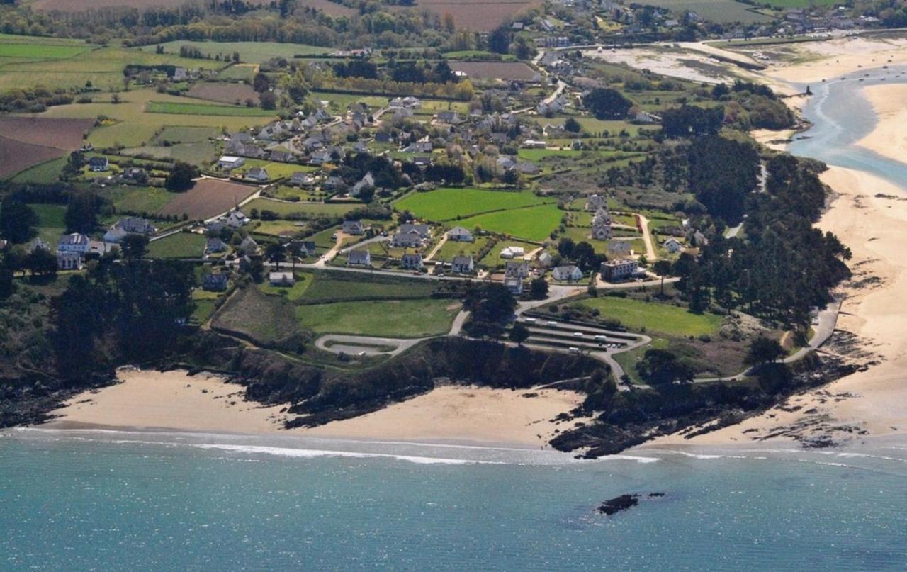 Les Hortensias Grande Tente Familiale Deux Chambres Et Sejour Vue Mer Sur Camping Nature Plestin-les-Grèves Eksteriør bilde