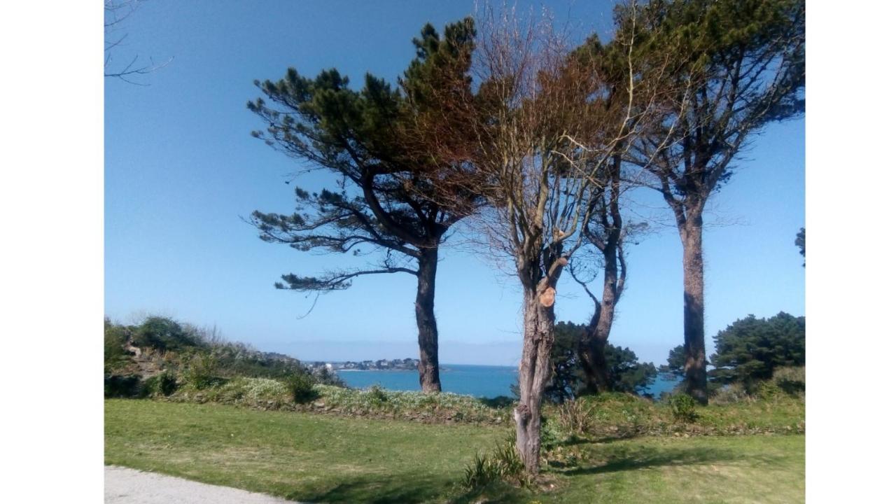 Les Hortensias Grande Tente Familiale Deux Chambres Et Sejour Vue Mer Sur Camping Nature Plestin-les-Grèves Eksteriør bilde