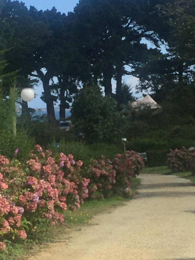 Les Hortensias Grande Tente Familiale Deux Chambres Et Sejour Vue Mer Sur Camping Nature Plestin-les-Grèves Eksteriør bilde