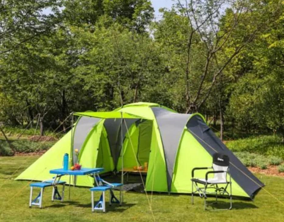 Les Hortensias Grande Tente Familiale Deux Chambres Et Sejour Vue Mer Sur Camping Nature Plestin-les-Grèves Eksteriør bilde